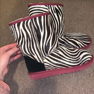 Zebra print Uggs